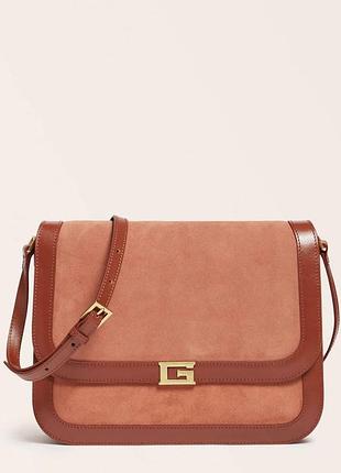 Сумка guess leather luxe crossbody, модель thea
