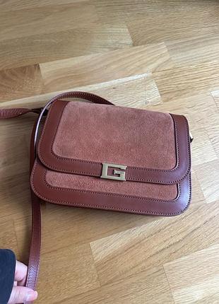 Сумка guess leather luxe crossbody, модель thea 7
