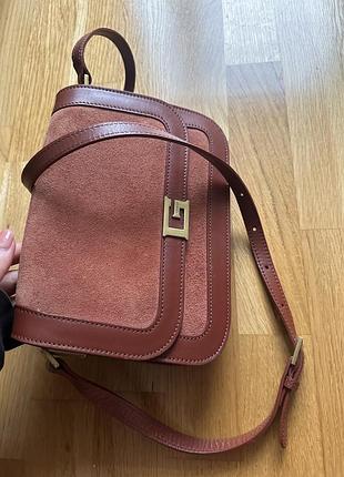 Сумка guess leather luxe crossbody, модель thea 6