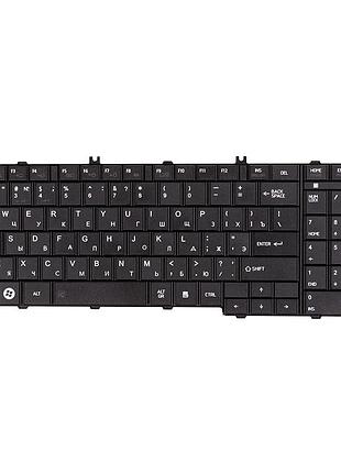 Клавиатура для ноутбука toshiba satellite c650, l650 черный, черный фрейм