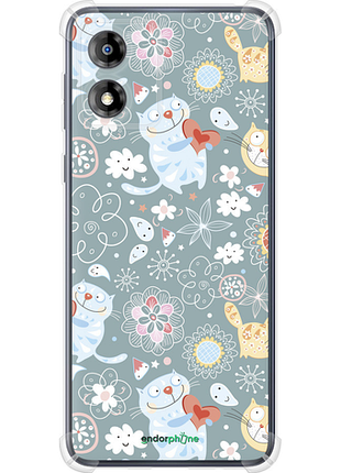 Чехол на motorola moto e13 котята v3 "1223sp-3053-8094"