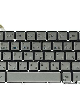 Клавиатура для ноутбука acer aspire s7-191 подсветка клавиатур, серебристый, без фрейма