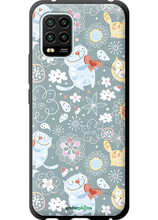 Чехол на xiaomi mi 10 lite котята v3 "1223b-1924-8094", чехол для телефона