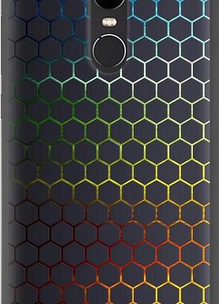Чехол на xiaomi redmi note 4x переливающиеся соты "498u-951-8094", чехол для телефона