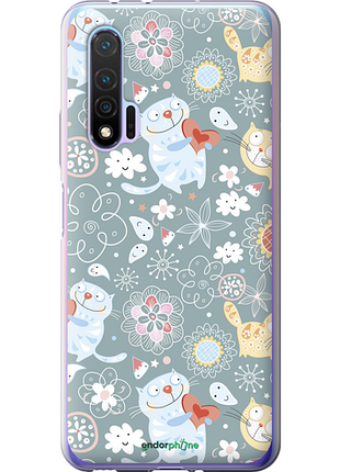Чехол на huawei nova 6 котята v3 "1223u-1821-8094", чехол для телефона