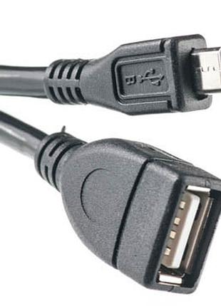 Кабель powerplant otg usb 2.0 af - micro, 0.1м