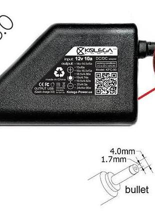 Блок живлення до ноутбука hp 19.5v 4.62a 90w 4.0x1.7mm (bullet) (kolega-power (авто)) 12 міс.гар.