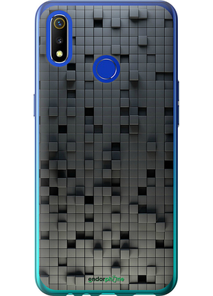 Чохол на realme 3 кубики "1061u-1869-8094", чохол для телефона