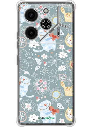 Чехол на tecno pova 6 pro котята v3 "1223sp-3689-8094"