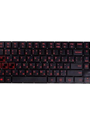 Клавiатура для ноутбука lenovo legion y520, r720 чорний