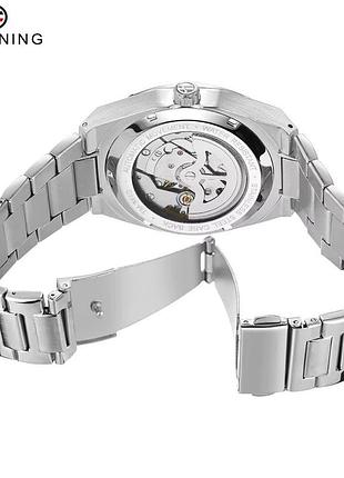 Наручные часы forsining 8264 silver-black 2