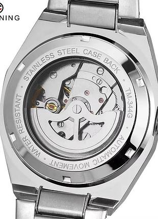 Наручные часы forsining 8264 silver-black 5