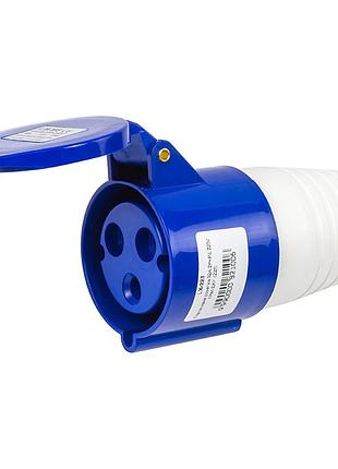 Портативная розетка hismart 32a 2p+e 220v ip44 (223)