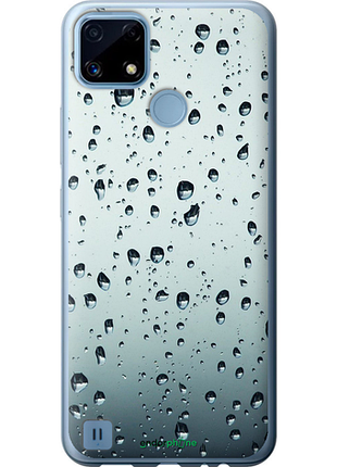 Чехол на realme c21 стекло в каплях "848u-2321-8094", чехол для телефона