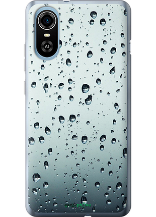 Чехол на zte blade a31 plus стекло в каплях "848u-2637-8094", чехол для телефона