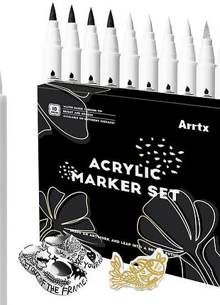 Акриловые маркеры arrtx aacm-0500-10a, 10 шт