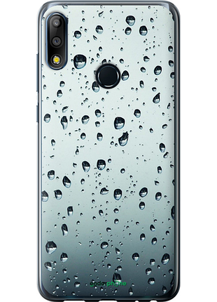 Чехол на asus zenfone max pro m2 zb631kl стекло в каплях "848u-1641-8094", чехол для телефона