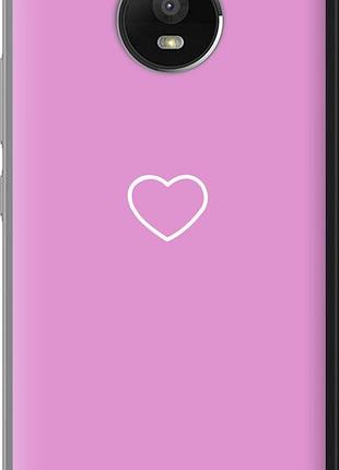 Чохол на motorola moto e4 plus серце 2 "4863u-1000-8094", чохол для телефона