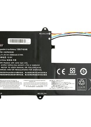 Аккумулятор powerplant для ноутбуков lenovo flex 5-1470 (l15c3pb1) 11.4v 4500mah
