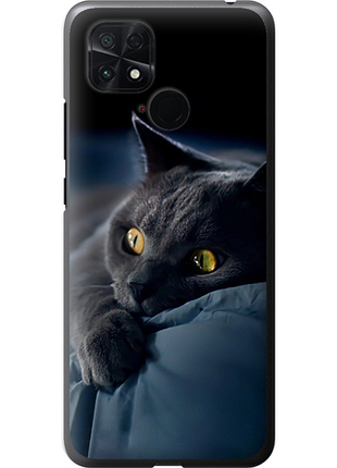 Чехол на xiaomi poco c40 дымчатый кот "825u-2701-851"