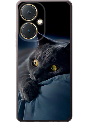 Чехол на vivo y27 дымчатый кот "825u-579-851"