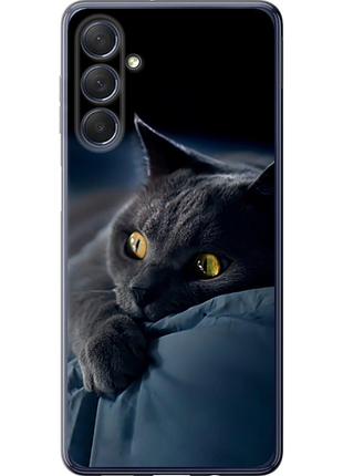 Чехол на samsung galaxy m54 дымчатый кот "825u-3039-851"