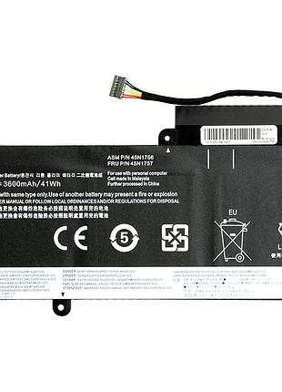 Акумулятор powerplant для ноутбуків lenovo thinkpad e450 (45n1754) 11.3v 3600mah