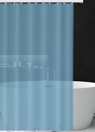 Шторка для ванны из полиэстера водонепроницаемая bathlux 180x180 см с кольцами, занавеска для ванной комнаты