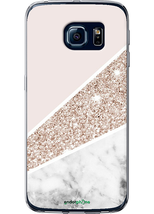 Чехол на samsung galaxy s6 edge g925f пастельный мрамор "4342u-83-8094", чехол для телефона