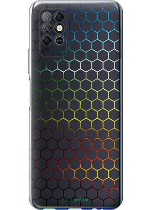 Чехол на infinix note 8 переливающиеся соты "498u-2710-8094", чехол для телефона