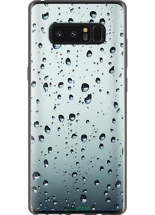 Чохол на samsung galaxy note 8 скло в краплях "848u-1020-8094", чохол для телефона