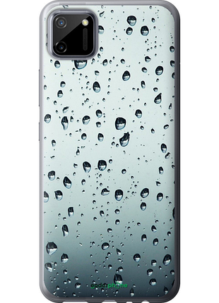 Чехол на realme c11 2020 стекло в каплях "848u-2031-8094", чехол для телефона