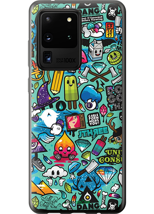 Чехол на samsung galaxy s20 ultra стикер бомбинг 1 "693u-1831-8094"