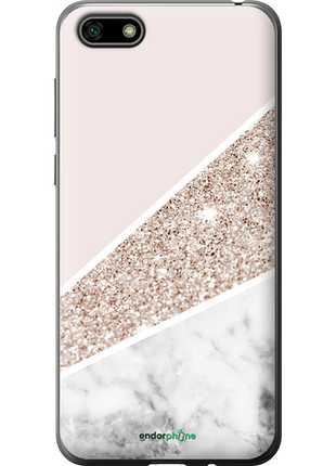 Чехол на huawei y5 2018 пастельный мрамор "4342u-1500-8094", чехол для телефона