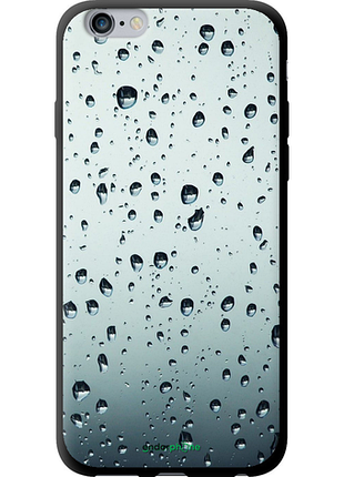 Чехол на iphone 6s plus стекло в каплях "848b-91-8094", чехол для телефона