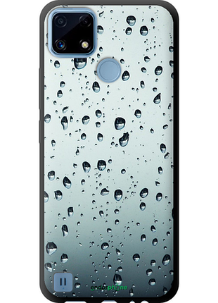 Чехол на realme c21 стекло в каплях "848b-2321-8094", чехол для телефона, чехол для телефона, чехол для телефона