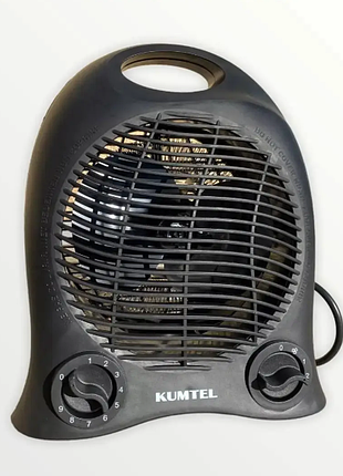 Тепловентилятор kumtel lx- 6441 black 3
