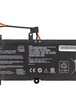 Аккумулятор powerplant для ноутбуков asus rog strix gl504g (c41n1731) 15.4v 3400mah