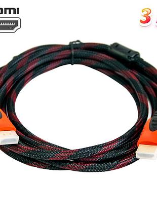 Кабель hdmi для телевизора, hdmi-hdmi 3 метра v1.4, шдмай кабель для телевизора и компьютера, шнур hdmi