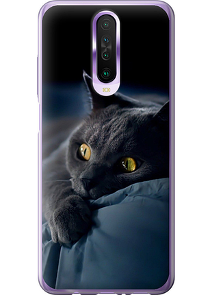 Чехол на xiaomi redmi k30 дымчатый кот "825u-1836-851"