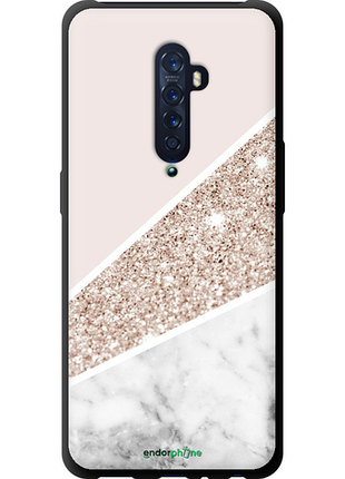 Чехол на oppo reno 2 пастельный мрамор "4342b-1864-8094", чехол для телефона