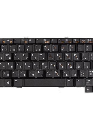 Клавиатура для ноутбука dell latitude e5420, e6420 черная, черный фрейм