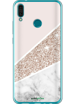 Чехол на huawei y9 2019 пастельный мрамор "4342u-1602-8094"