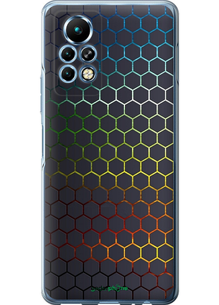 Чехол на infinix note 11 pro переливающиеся соты "498u-2865-8094", чехол для телефона