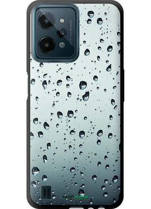 Чехол на realme c31 стекло в каплях "848b-2593-8094", чехол для телефона