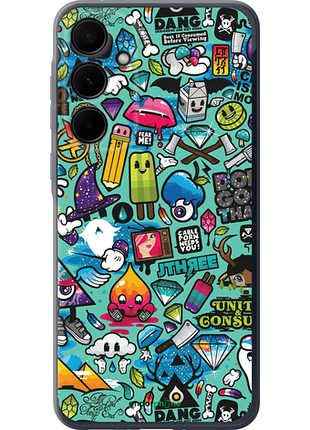 Чохол на samsung galaxy a35 стикер бомбінг 1 "693u-3499-8094", чохол для телефона