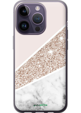 Чехол на iphone 14 pro пастельный мрамор "4342u-2646-8094"