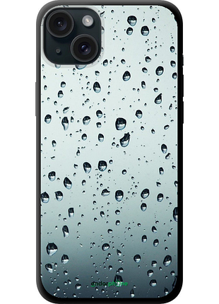 Чехол на iphone 15 plus стекло в каплях "848b-3097-8094", чехол для телефона, чехол для телефона, чехол для телефона