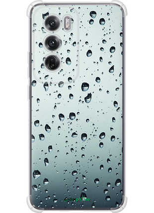 Чехол на oppo reno12 5g стекло в каплях "848sp-3742-8094", чехол для телефона