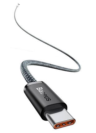 Кабель baseus dynamic type-c to type-c 100w 1m серый (cald000216) 3